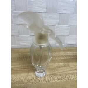 L’Air Du Temps Nina Ricci France Crystal Perfume Bottle Frosted Doves 5.5” 1.7oz